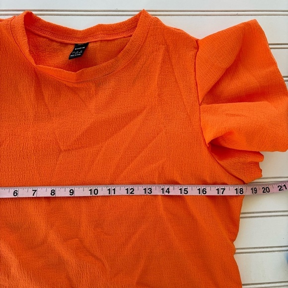 Puff sleeve blouse Size L 8/10 New - Picture 5 of 7